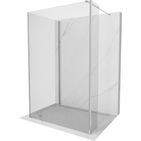 Mexen Kioto perete de duș Walk-in 110 x 90 x 30 cm, transparent, crom - 800-110-090-221-01-00-030