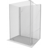 Mexen Kioto perete duș Walk-in 120 x 90 x 30 cm, transparent, crom - 800-120-090-221-01-00-030