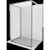 Mexen Kioto perete duș Walk-in 100 x 80 cm, model negru, finisaj auriu periat - 800-100-212-55-70-080