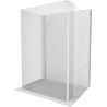 Mexen Kioto paravan de duș Walk-in 105 x 100 x 30 cm, transparent, alb - 800-105-100-221-20-00-030