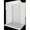 Mexen Kioto paravan de duş Walk-in 105 x 100 x 30 cm, transparent, aur îngrijit - 800-105-100-221-55-00-030