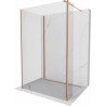 Mexen Kioto panou de duș Walk-in 90 x 70 x 30 cm, transparent, aur roz - 800-090-070-221-60-00-030