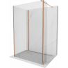 Mexen Kioto versiunea Walk-in 90 x 75 x 30 cm, transparent, aur roz - 800-090-075-221-60-00-030