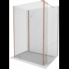 Mexen Kioto perete duș Walk-in 100 x 85 x 40 cm, transparent, aur roz - 800-100-085-221-60-00-040