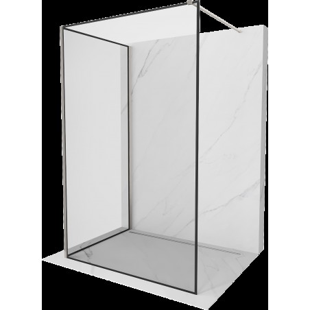 Mexen Kioto perete Walk-in 100 x 80 cm, model negru, nichel periat - 800-100-212-97-70-080