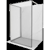 Mexen Kioto perete walk-in 120 x 100 cm, model negru, nichel periat - 800-120-212-97-70-100