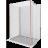 Mexen Kioto perete duș Walk-in 140 x 70 x 30 cm, transparent, cupru periat - 800-140-070-221-65-00-030