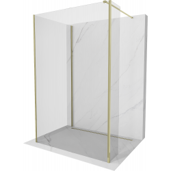 Mexen Kioto duș Walk-in 125 x 80 x 30 cm, transparent, aurie - 800-125-080-221-50-00-030