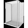 Mexen Kioto perete dus Walk-in 100 x 70 x 30 cm, model negru, alb - 800-100-070-221-20-70-030