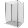 Mexen Kioto perete de duș Walk-in 140 x 85 x 30 cm, transparent, gri armat - 800-140-085-221-66-00-030