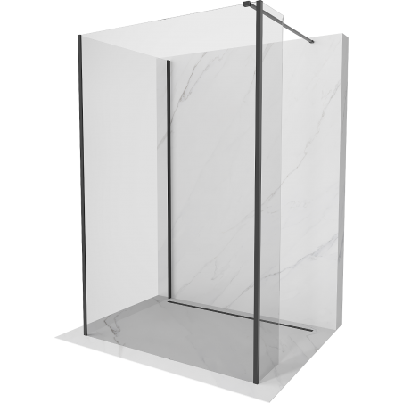 Mexen Kioto panou de duș Walk-in 90 x 70 x 30 cm, transparent, negru - 800-090-070-221-70-00-030