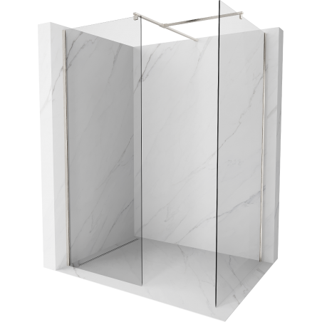 Mexen Kioto perete Walk-in 105 x 80 cm, transparent, nichel periat - 800-105-202-97-00-080