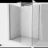 Mexen Kioto perete walk-in 120 x 120 cm, transparent, gri mat - 800-120-202-66-00-120