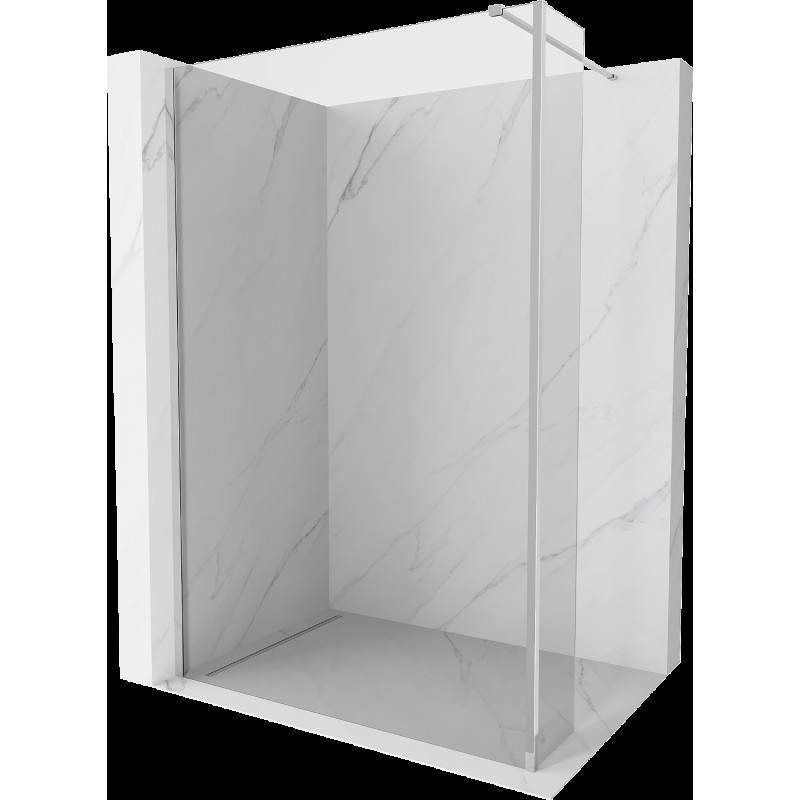 Mexen Kioto duș paravan Walk-in 90 x 30 cm, transparent, crom - 800-090-212-01-00-030