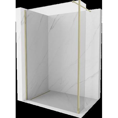 Mexen Kioto perete de duș Walk-in 90 x 30 cm, transparent, aurie - 800-090-212-50-00-030