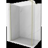 Mexen Kioto panou de duș Walk-in 95 x 30 cm, transparent, aurie - 800-095-212-50-00-030