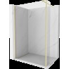 Mexen Kioto perete de duș Walk-in 155 x 30 cm, transparent, auriu periat - 800-155-212-55-00-030