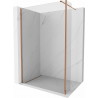 Mexen Kioto walk-in perete de duș 95 x 40 cm, transparent, aur roz - 800-095-212-60-00-040