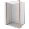 Mexen Kioto perete duș Walk-in 95 x 30 cm, transparent, cupru periat - 800-095-212-65-00-030