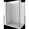 Mexen Kioto zid prșionc Walk-in 115 x 40 cm, transparent, gun metal - 800-115-212-95-00-040