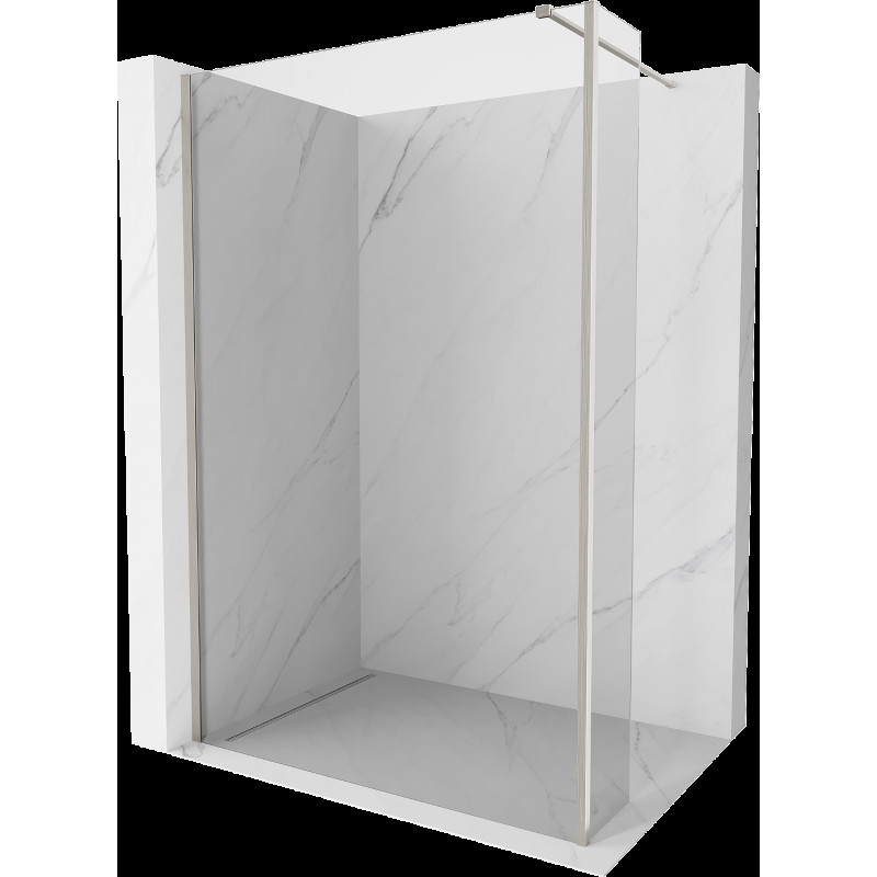 Mexen Kioto perete de duș Walk-in 90 x 30 cm, transparent, inox periat - 800-090-212-97-00-030