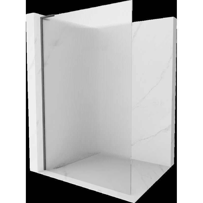 Mexen Kioto L perete cabina de dus Walk-in 110 x 200 cm, transparent, gri mat periat - 800-110-103-66-09