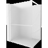 Mexen Kioto+ paravan de duş cu shelf Walk-in 120 x 200 cm, mat, alb - 800-120-121-20-30