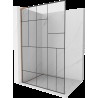 Mexen Kioto L perete duș Walk-in 70 x 200 cm, model negru, cupru periat - 800-070-103-65-78