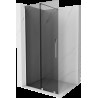 Mexen Velar perete duș extensibil Walk-in 80 x 200 cm, grafit 8 mm, crom - 871-080-000-43-01