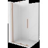 Mexen Velar perete de duș extensibil Walk-in 85 x 200 cm, sticlă mată 8 mm, cupru periat - 871-085-000-33-65