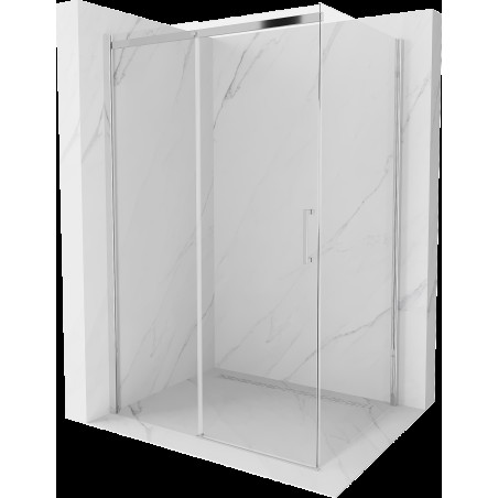 Mexen Omega cabină de duș extensibilă 100 x 90 cm, transparent, Crom - 825-100-090-01-00