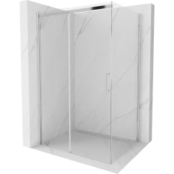 Mexen Omega cabină de duș extensibilă 110 x 90 cm, transparent, Crom - 825-110-090-01-00