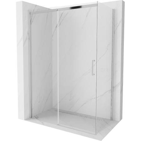 Mexen Omega cabină de duș extensibilă 140 x 70 cm, transparent, Crom - 825-140-070-01-00