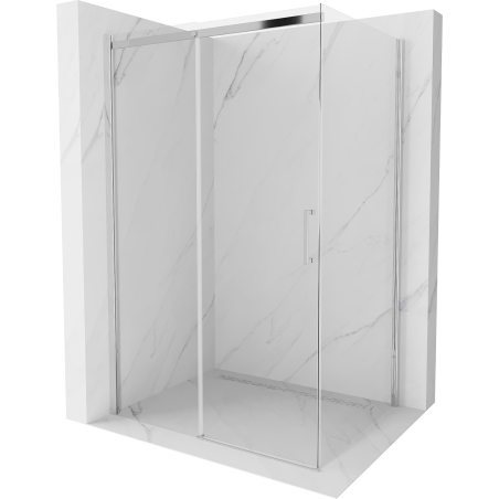 Mexen Omega cabină de duș extensibilă 150 x 100 cm, transparent, Crom - 825-150-100-01-00