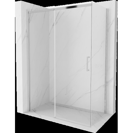 Mexen Omega cabină de duș extensibilă 160 x 80 cm, transparent, Crom - 825-160-080-01-00