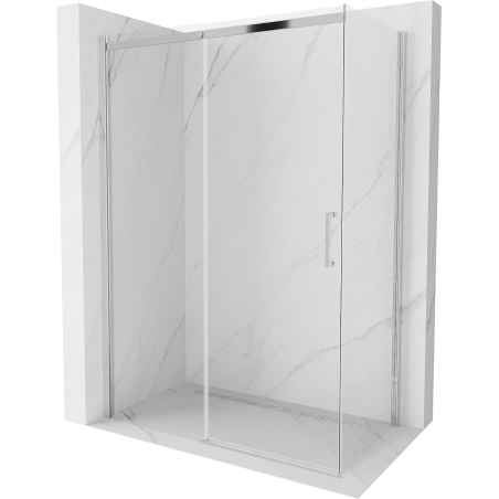 Mexen Omega cabină de duș extensibilă 160 x 90 cm, transparent, Crom - 825-160-090-01-00