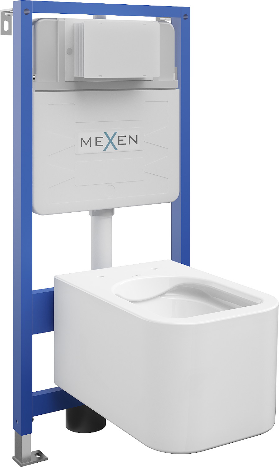 Mexen set WC încastrat cadru Felix Slim cu vas de toaletă  Elis, Albă - 6103391XX00