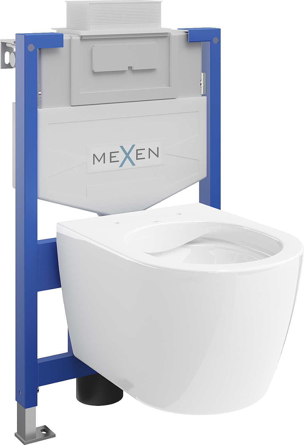 Mexen set WC încastrat cadru Felix XS-U cu vas de toaletă  Carmen, Albă - 6853388XX00