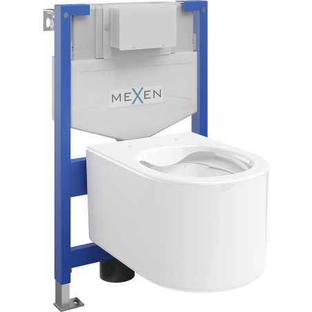 Mexen set WC încastrat cadru Felix XS-F cu vas de toaletă  Sofia, Albă - 6803354XX00