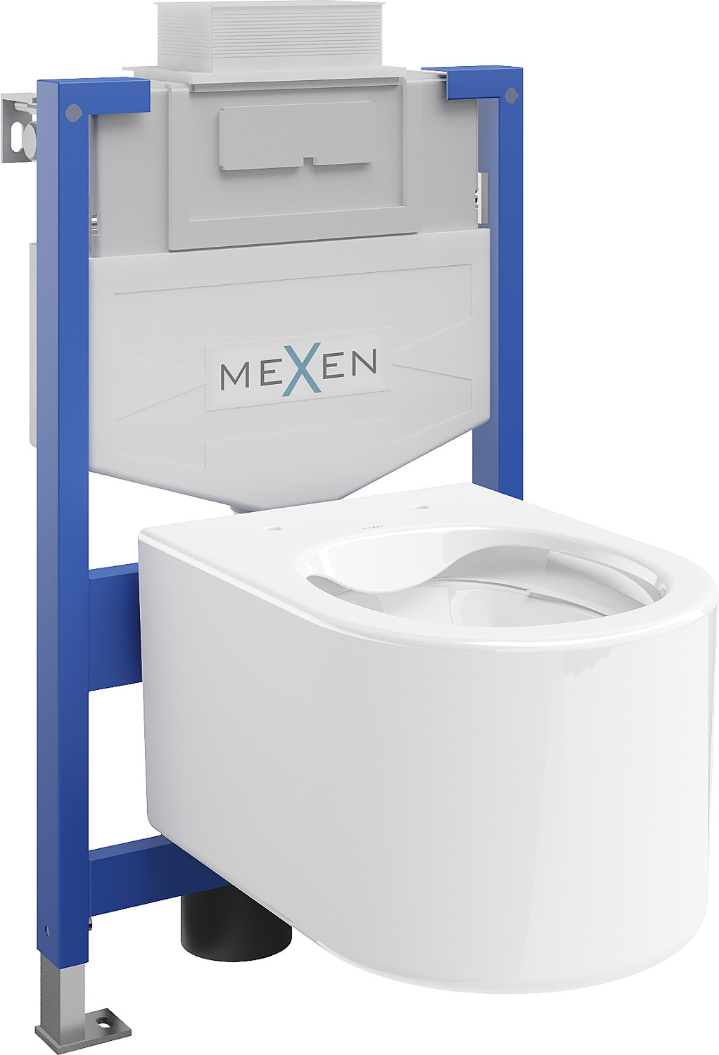 Mexen set WC încastrat cadru Felix XS-U cu vas de toaletă  Sofia, Albă - 6853354XX00