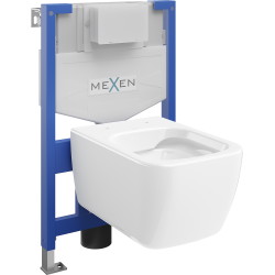 Mexen set WC încastrat cadru Felix XS-F cu vas de toaletă  Stella, Albă - 6803368XX00