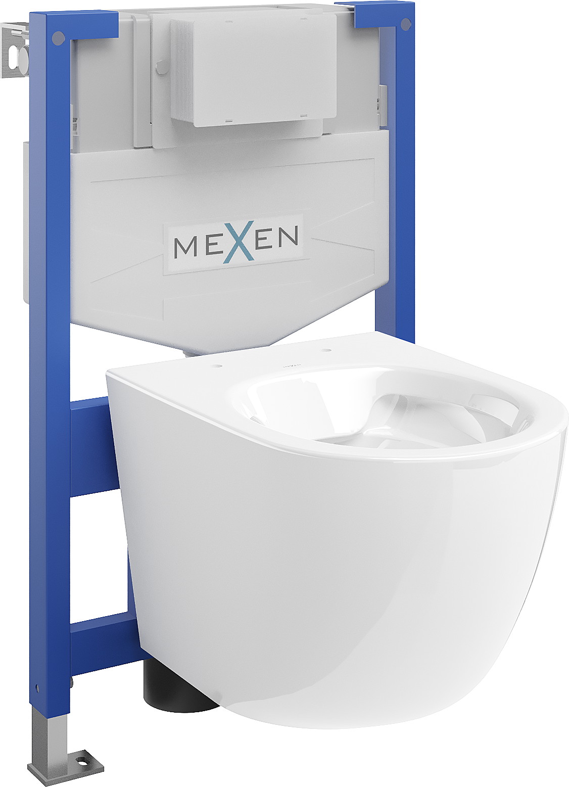 Mexen set WC încastrat cadru Felix XS-F cu vas de toaletă  Lena, Albă - 6803322XX00