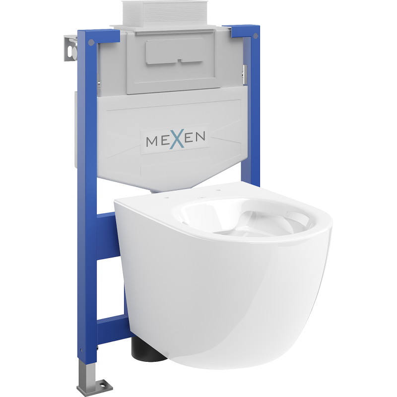 Mexen set WC încastrat cadru Felix XS-U cu vas de toaletă  Lena, Albă - 6853322XX00