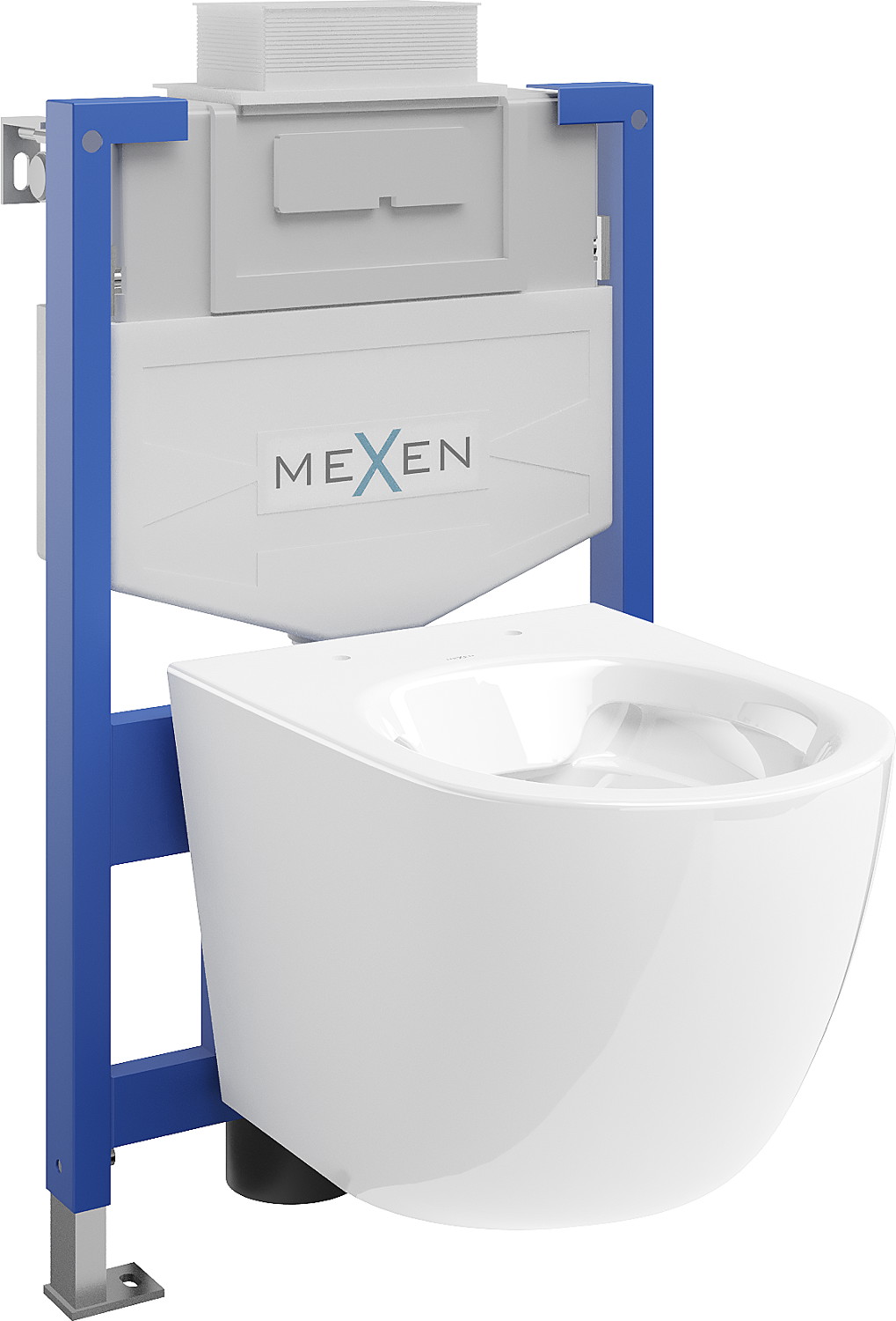 Mexen set WC încastrat cadru Felix XS-U cu vas de toaletă  Lena, Albă - 6853322XX00